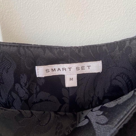 90s Black Floral Corset Top (6) - Picture 4 of 8